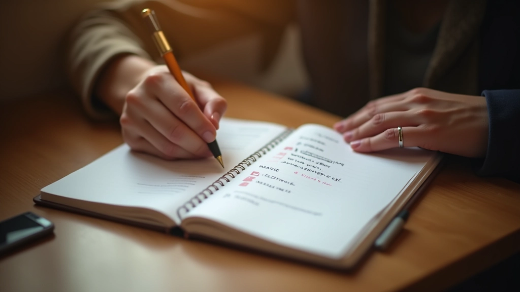 Team notities op papier met verbeteringspunten en volgende campagnestappen