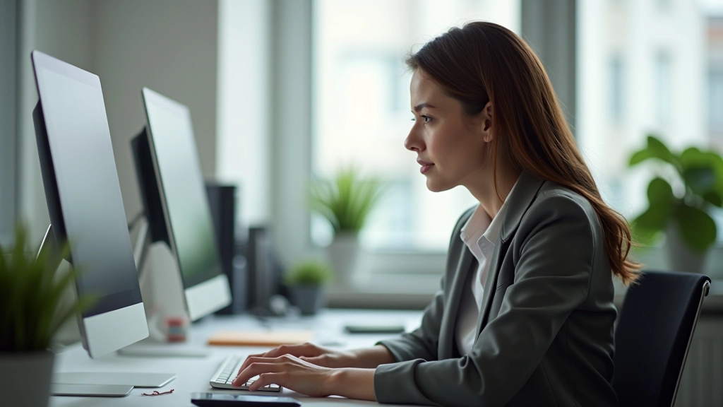 Persoon analyseert campagnegegevens op computer scherm met grafieken en statistieken zichtbaar